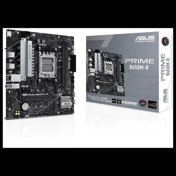 Asus Prıme B650m-r, 2xddr5, 2x M.2, Hdmı, Amd Ryzen 7000 Serisi, Am5 Soket Anakart