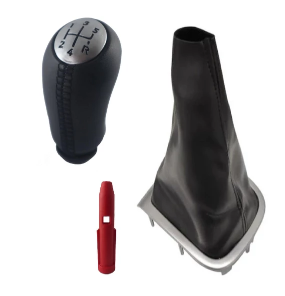 Renault Fluence Gri Çerçeve Körük Ve Deri Gri Kapak Vites Topuzu M11269 - Resim 2