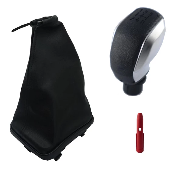 Fiat Punto Gri Spor Vites Topuzu Ve Çerçeveli Vites Körüğü M11013 - Resim 2