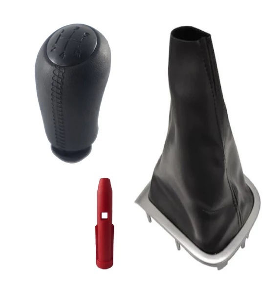 Renault Fluence Gri Çerçeve Körük Ve Siyah Spor Vites Topuzu M11257 - Resim 2