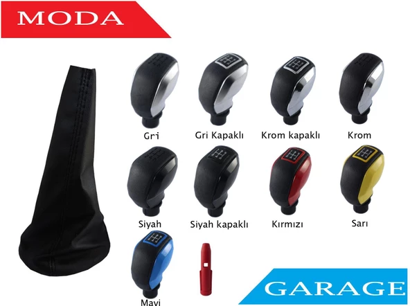 Partner-Berlingo Spor Vites Topuzu Ve Çerçeveli Vites Körüğü Takımı 1996-2008 M11364