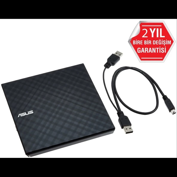 Asus Sdrw-08d2s-u Lite Usb 2.0 External, Siyah, Slim, Optik Okuyucu