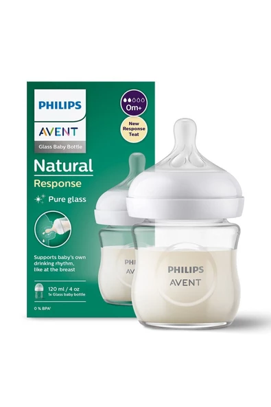 Philips Avent Scy930/01 Doğal Tepkili Cam Biberon 120 ml 0 Ay