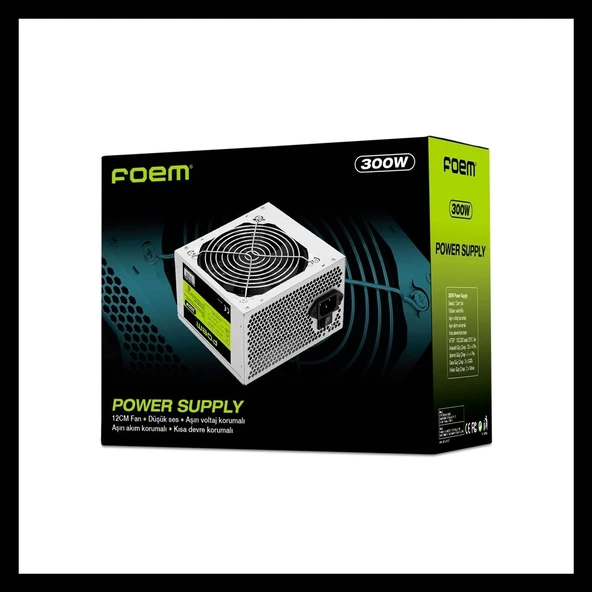 Foem Fps-g30f12, 300w, 12cm Fan, Sata, Atx, Power Supply (psu)