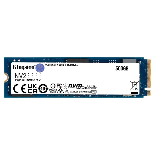 Kıngston Snv2s/500g, Nv2, 500gb, 3500/2100, Gen4, Nvme Pcıe M.2 2280, Ssd