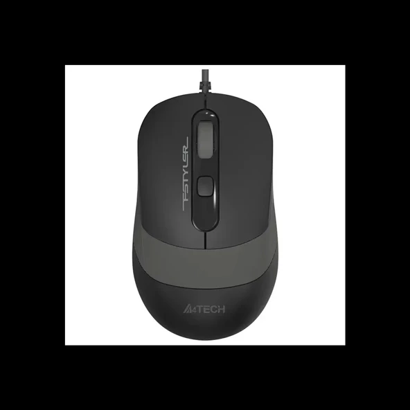 A4 Tech Fm10 Siyah-gri V-track 1600dpı, Usb Optik  Mouse