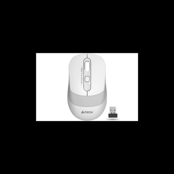 A4 Tech Fg10 (white) Fstyler 2,4ghz Kablosuz Optik Mouse, 10-15metre, 4 Buton, Nano Alıcı