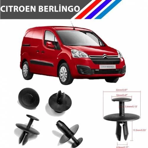 Berlingo İzalatör Davlumbaz iç Aksam Çok Amaçlı Klips 6997.T2 M1295-18 ürün görseli 1