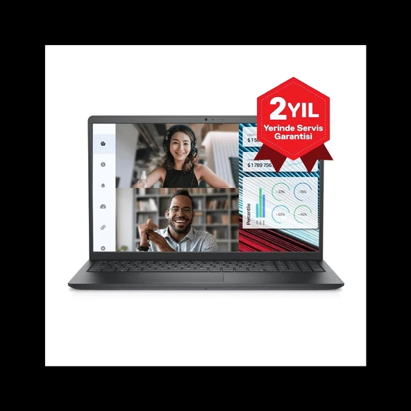 Dell Vostro 3520, N1614pvnb3520u, İ3-1215u, 15,6" Fhd, 8gb Ram, 256gb Ssd, Paylaşımlı Ekran Kartı, Free Dos Noteboo