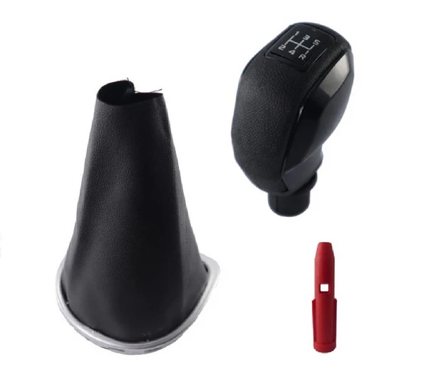 Clio 3 Krom Çerçeve Vites Körüğü Ve Siyah Kapaklı Vites Topuzu M491B-398B - Resim 2