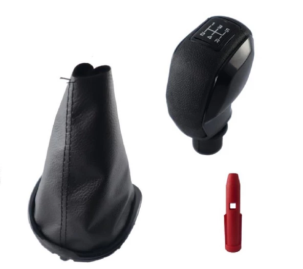 Clio 3 Çerçeveli Vites Körüğü Ve Siyah Kapaklı Spor Vites Topuzu M491B-398 ürün görseli 1