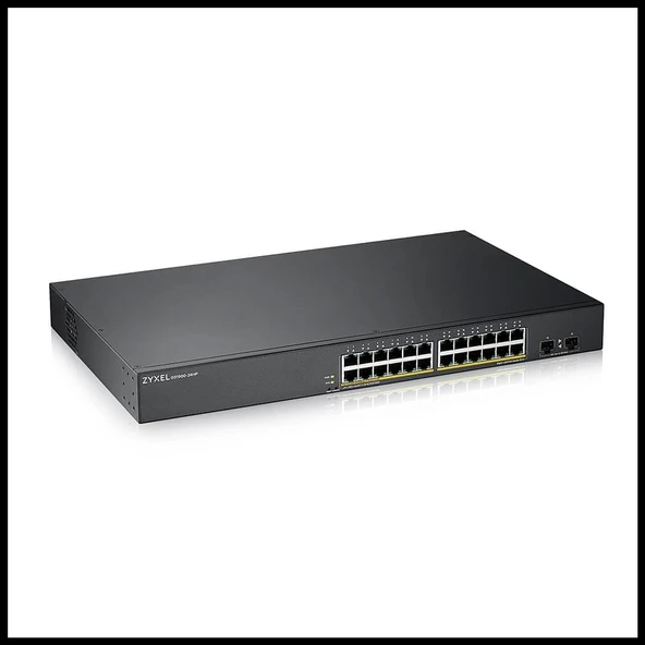 Zyxel Gs1900-24hp V2, 24 Port, Gigabit, 24 Port Poe 170w, +2port Gigabit Sfp, Yönetilebilir, Rackmount Switch