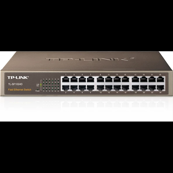 Tp-lınk Tl-sf1024d, 24port, Megabit, Metal Kasa, Yönetilemez, Rackmount Switch