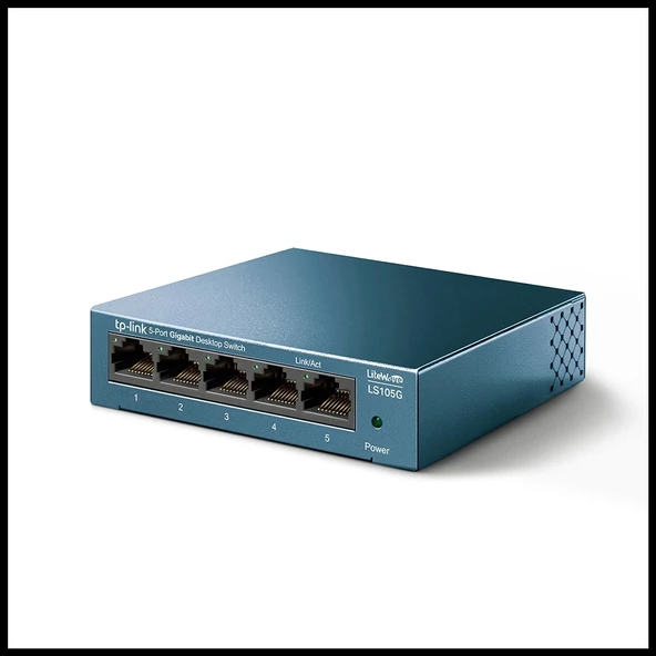 Tp-lınk Ls105g, Green Tech, 5 Port, Gigabit,  Metal Kasa, Yönetilemez, Masaüstü Switch