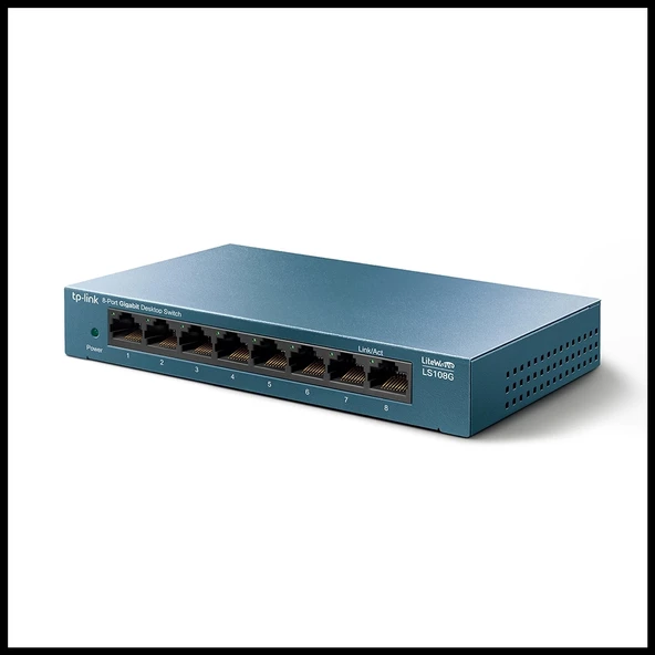 Tp-lınk Ls108g, Green Tech, 8 Port Gigabit, Yönetilemez, Masaüstü Switch