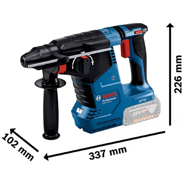 Bosch GBH 187-LI 2x5.0 Ah Akülü Kırıcı Delici - 0611923021 - 2