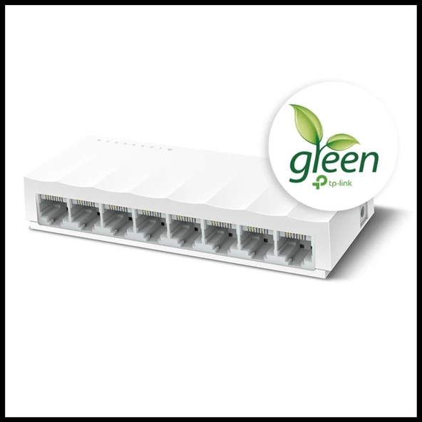 Tp-lınk Ls1008, Green Tech, 8 Port, Megabit, Yönetilemez, Masaüstü Switch