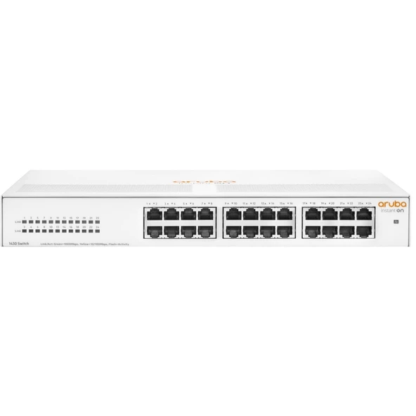 Hp Aruba Instant On R8r49a 1430-24g, 24port, Gigabit, Yönetilemez, Rack Mount Switch