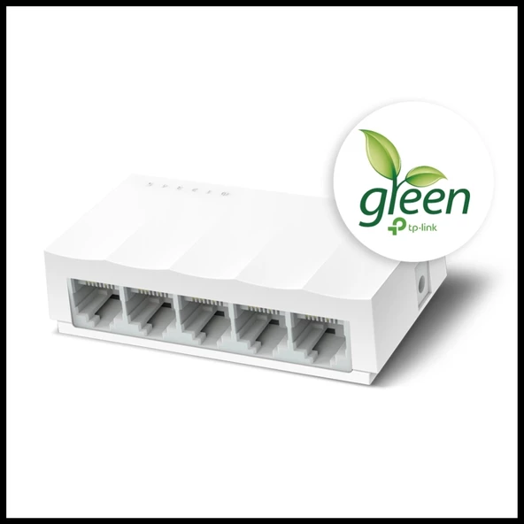 Tp-lınk Ls1005, Green Tech, 5 Port, Megabit, Yönetilemez, Masaüstü Switch