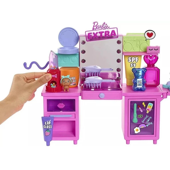 Barbie Extra Güzellik Seti GYJ70 1 Barbie +45 parça - 4