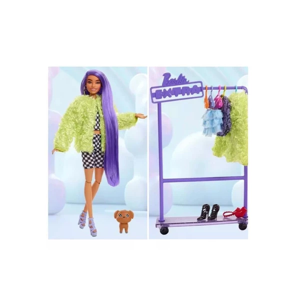 Barbie Extra Güzellik Seti GYJ70 1 Barbie +45 parça - 9