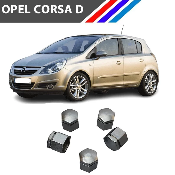 Opel Corsa D Bijon Kapağı 5 Adetli Set Krom Renk 1008209 M1657-4 - 3