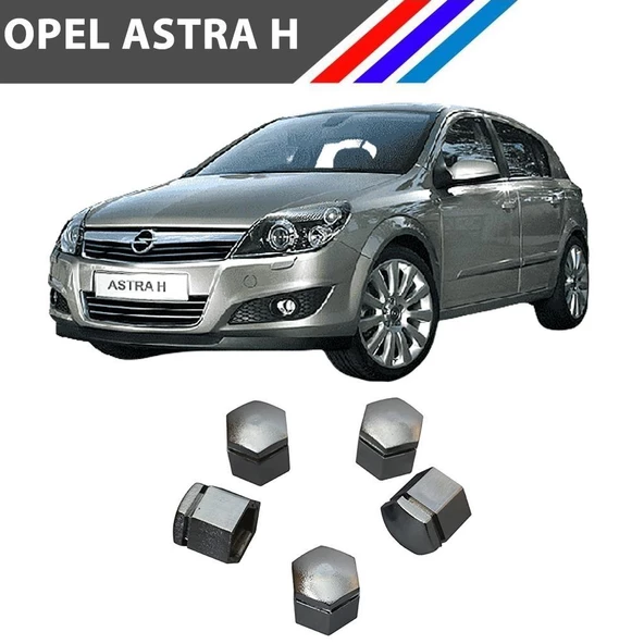 Opel Astra H Bijon Kapağı 5 Adetli Set Krom Renk 1008209 M1657-2 - Resim 3