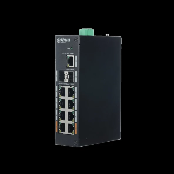 Dahua Pfs3211-8gt-120, 8 Port, Gigabit, 8 Port Poe, 120w, +2 Port Sfp, +1 Port Gigabit Uplink, Yönetilemez, Rack Mount S