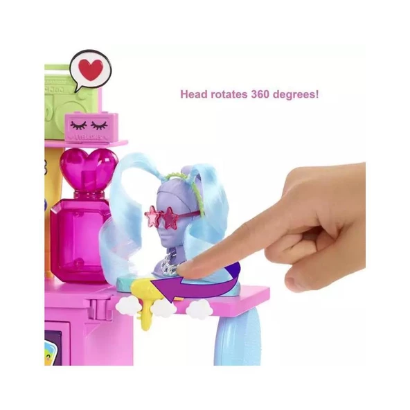 Barbie Extra Güzellik Seti GYJ70 1 Barbie +45 parça - 7