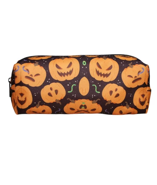 Cadılar Bayramı Temalı Tatlı Kalemlik - Okul Kalemliği-Makyaj Çantası Bal Kabağı Kalemlik - 2