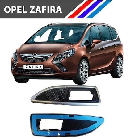Opel Zafira Çamurluk Sinyal Çerçevesi Takım Krom Siyah M1451-3 - 3