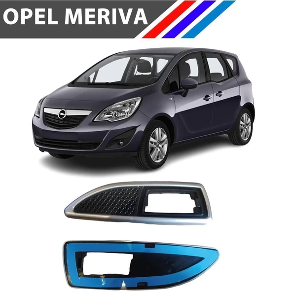 Opel Meriva Çamurluk Sinyal Çerçevesi Takım Krom Siyah M1451-2