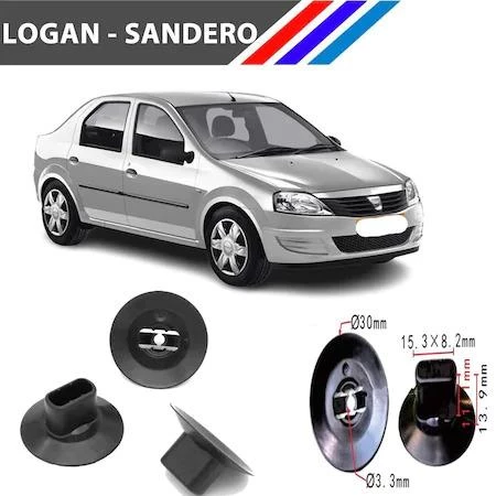 Dacia Logan Sandero Bagaj Ve Davlumbaz Klipsi 7703081056 M1697-2 - 3