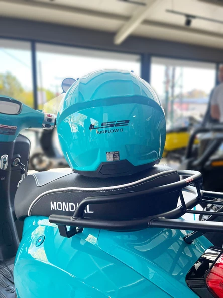 LS2 Aırflow 2 Yarım Turkuaz Kask ECR 22.06 Yeni Sezon M - 2