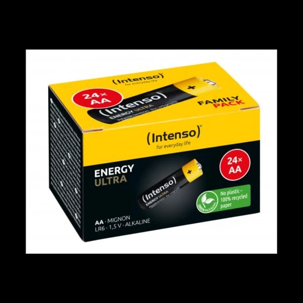 Intenso 7501824, Energy Ultra, Lr6, Aa, 1.5volt, 24 Lü Paket, Pil