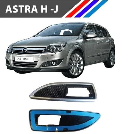 Opel Astra H - J Çamurluk Sinyal Çerçevesi Takım Krom Siyah M1451-4