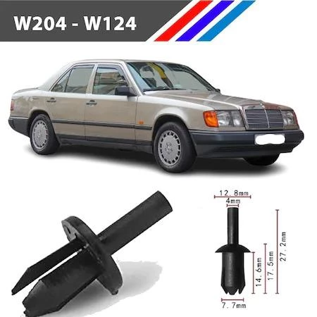 Mercedes W204 - W124 Davlumbaz Klipsi 0009903792 M1696-2