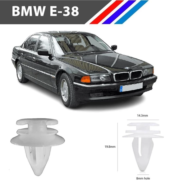 Bmw E38 Kapı Döşeme Klipsi 51411973500 M1699-4