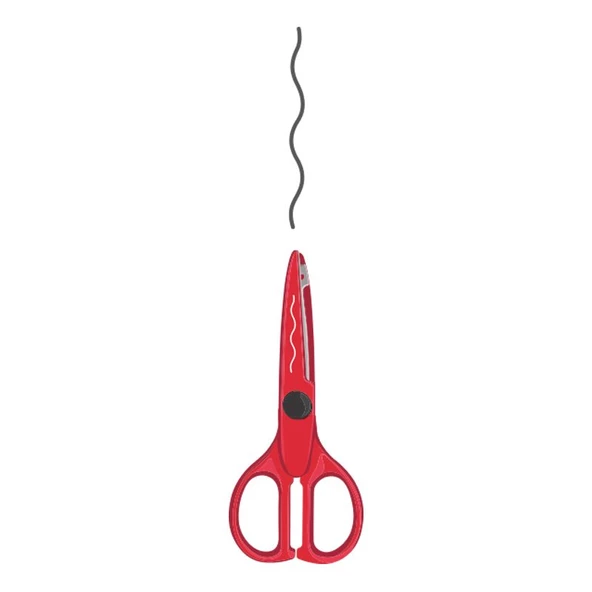 MILAN 14930901 ZIGZAG KESİMLİ ÇOCUK MAKASI - 3