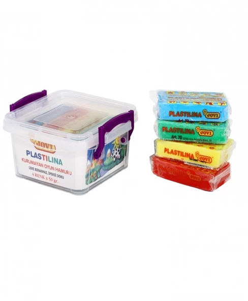 JOVI 704 50GR KURUMAYAN OYUN HAMURU 4 RENK - SAKLAMA KABI