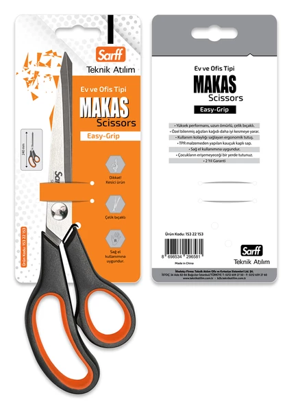 SARFF EASY GRIP OFİS MAKASI - 24CM - 3