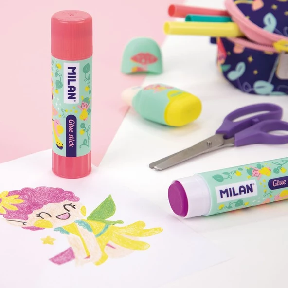MILAN 4415912FR FAIRY TALE  PERİ MASALI MOR YAPIŞKANLI STICK YAPIŞTIRICI 21GR 12Lİ - 3