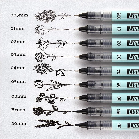 WRITECH W-704 LIQUID FINELINER 0,1MM KALEM - 12'Lİ KUTU