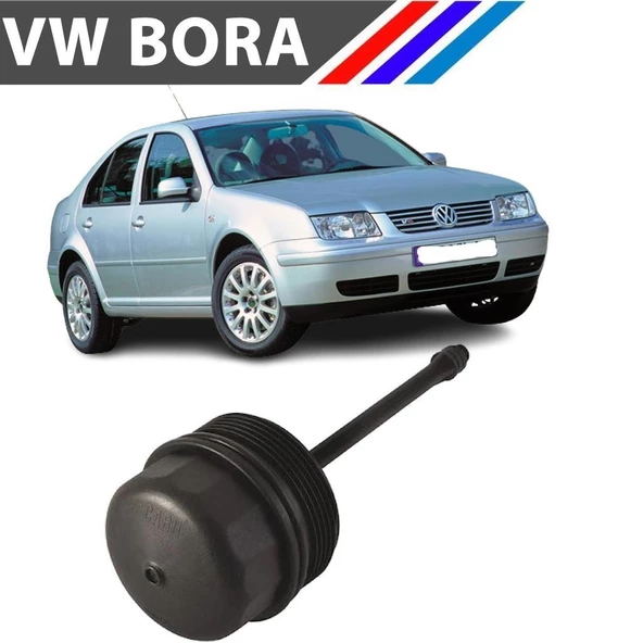 Bora 1.9 TDI Yağ Filtresi Muhafaza Kapağı İthal 1999 - 2005 M1747-6 - 3