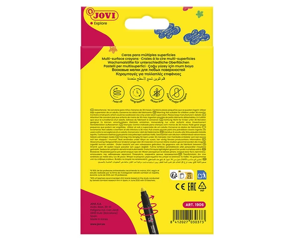 JOVI 1906 DECOR CAM KALEMİ 6 RENK - 3