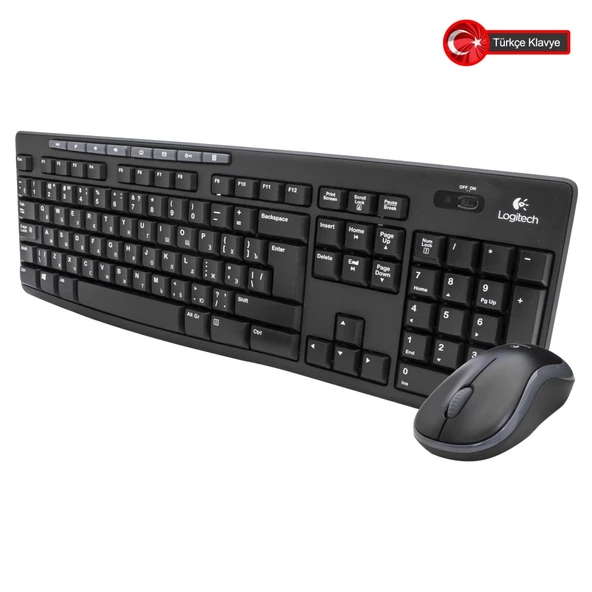 Logıtech Mk270, 920-004525, Kablosuz, Türkçe Q, Klavye Mouse Set