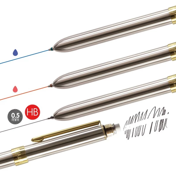 MILAN 1772601 4 FONKSİYONLU TÜKENMEZ KALEM - Resim 3