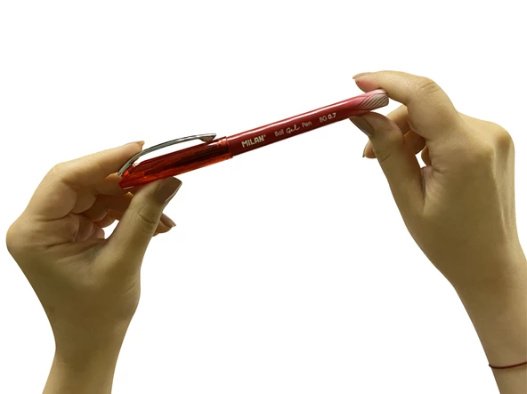 MILAN 1765819325 BALL KIRMIZI GEL KALEM - 25Lİ - Resim 2