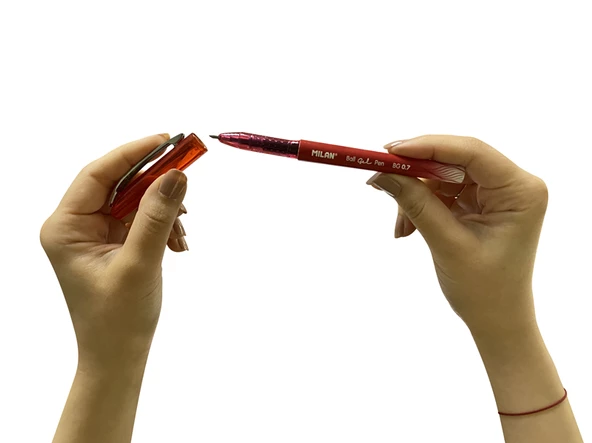 MILAN 1765819325 BALL KIRMIZI GEL KALEM - 25Lİ - Resim 3