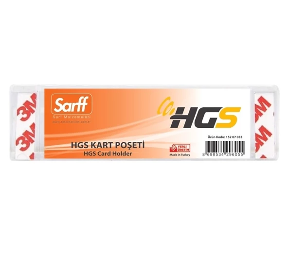 SARFF 12x4CM HGS KART POŞETLERİ - 25ADET